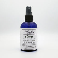 Cleanse Aromatherapy Hand Sanitizer with Pine and Lemon Essential Oils 4 oz