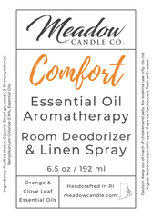 Comfort Aromatherapy Room & Linen Spray with Orange & Clove Essential Oils 6.5 oz