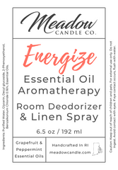 Energize Aromatherapy Room & Linen Spray with Grapefruit & Peppermint Essential Oils 6.5 oz