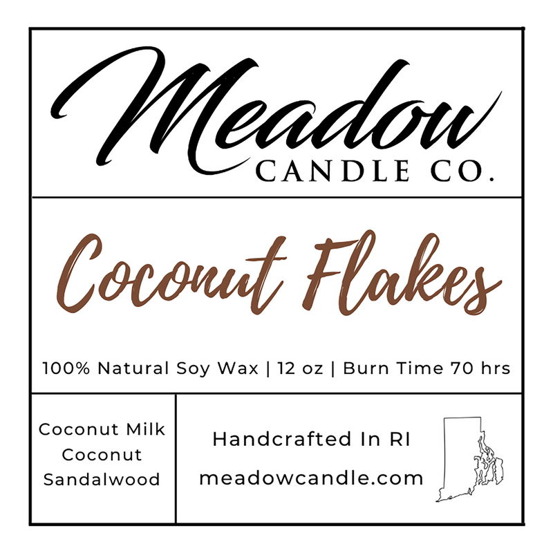 Coconut Flakes Soy Candle 12 oz