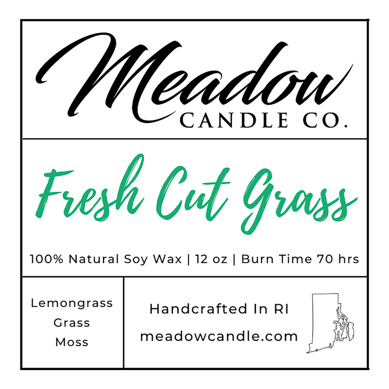 Fresh Cut Grass Soy Candle 12 oz