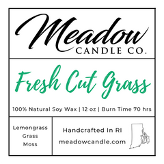 Fresh Cut Grass Soy Candle 12 oz