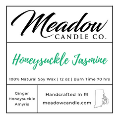 Honeysuckle Jasmine Soy Candle 12 oz