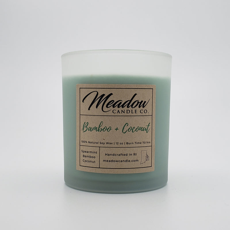 Bamboo and Coconut Soy Candle 12 oz