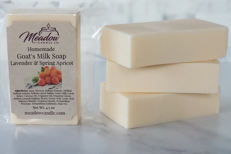 Lavender & Spring Apricot Goat's Milk Soap 4.5 oz