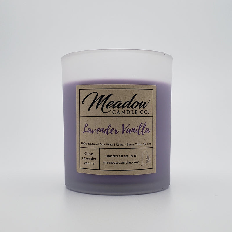 Lavender Vanilla Soy Candle 12 oz