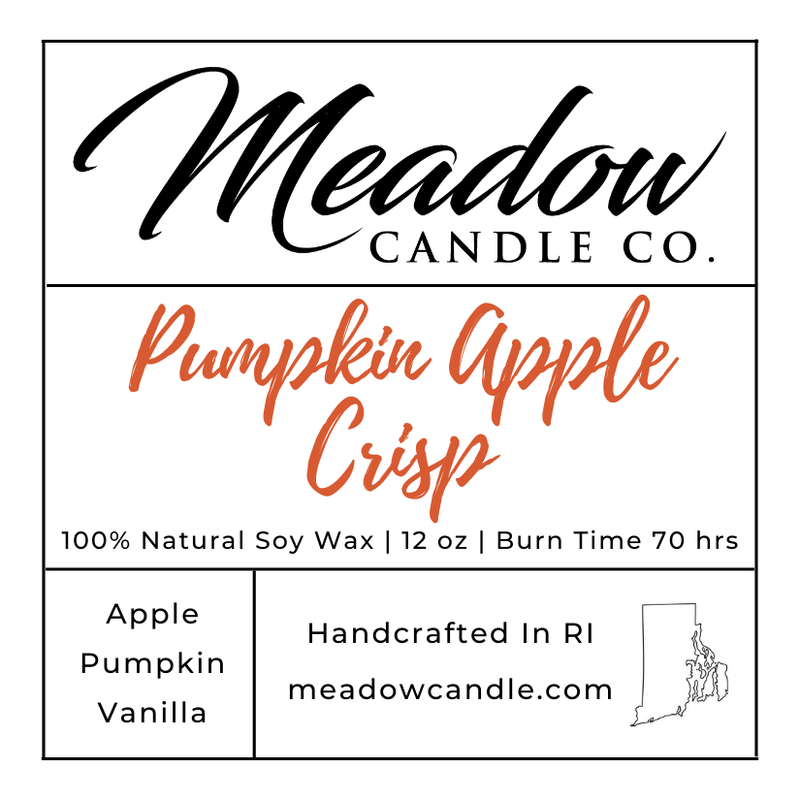 Pumpkin Apple Crisp Soy Candle 12 oz