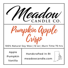 Pumpkin Apple Crisp Soy Candle 12 oz