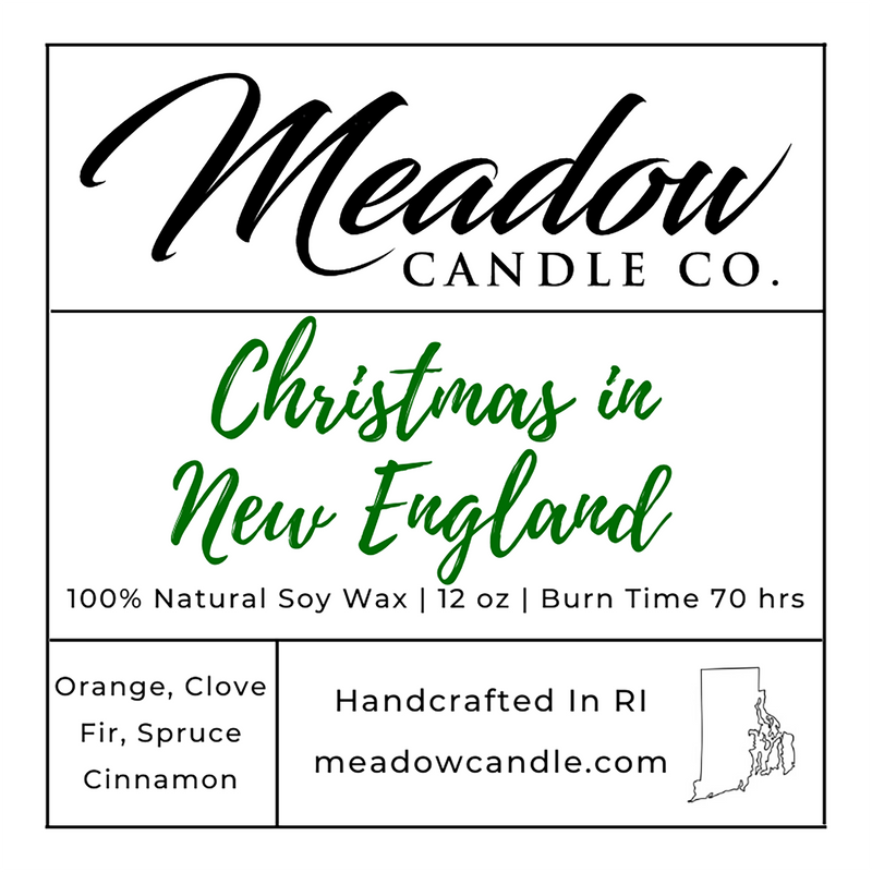 Christmas in New England Soy Candle 12 oz