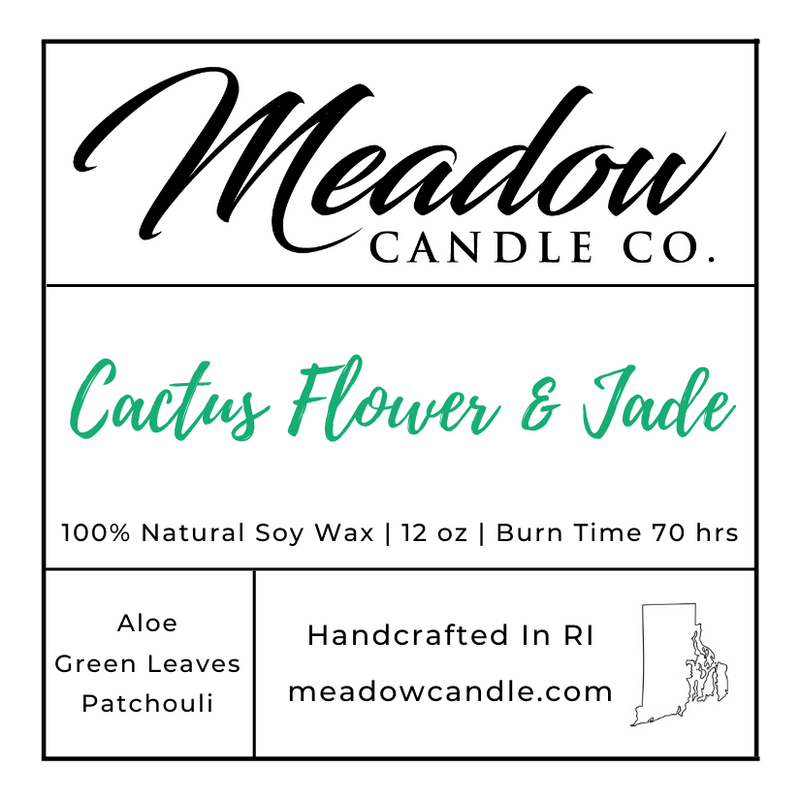 Cactus Flower and Jade Soy Candle 12 oz