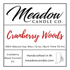 Cranberry Woods Soy Candle 12 oz