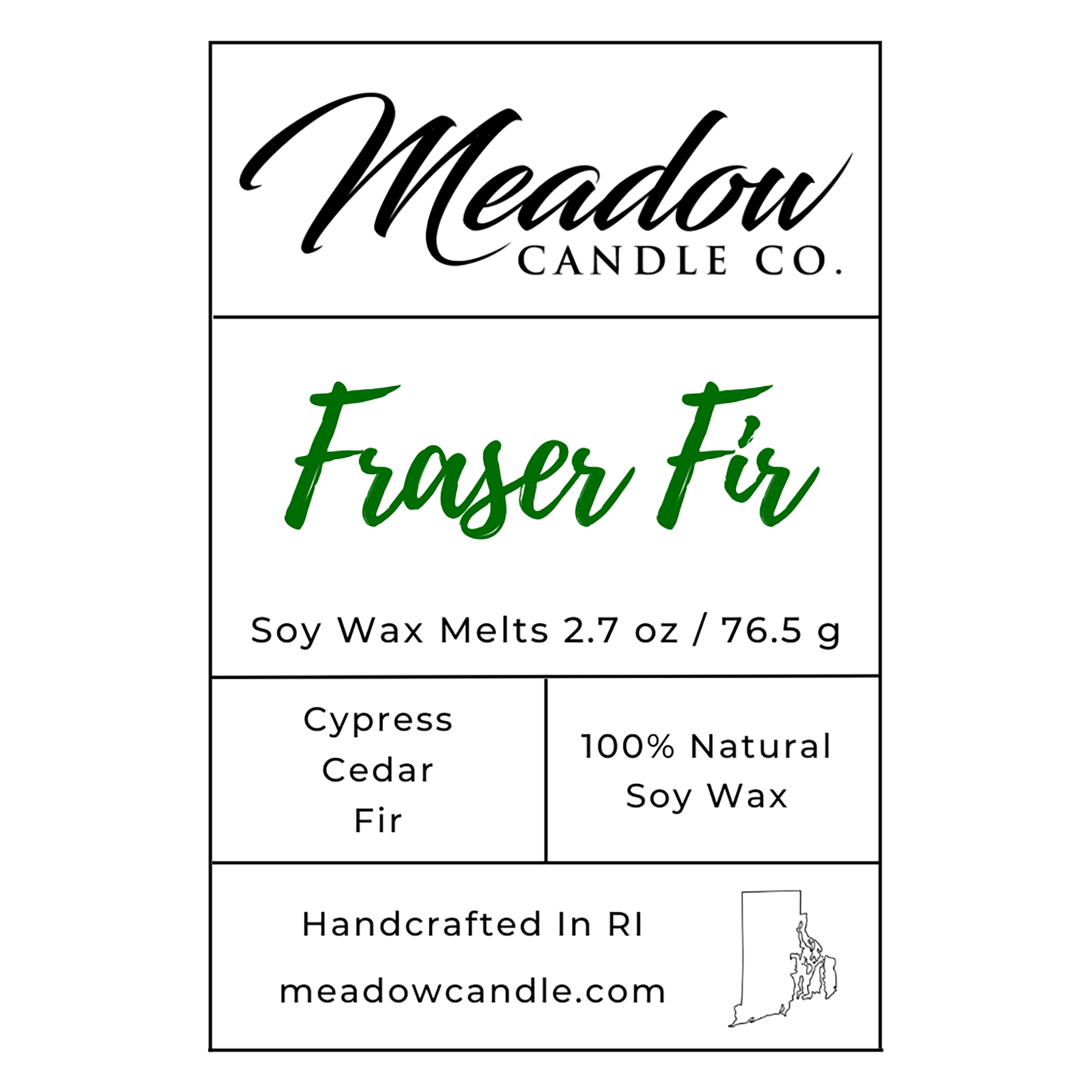 Soy Candles and Melts: Frasier Fir