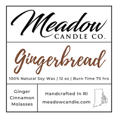 Gingerbread Soy Candle 12 oz