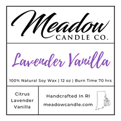 Lavender Vanilla Soy Candle 12 oz