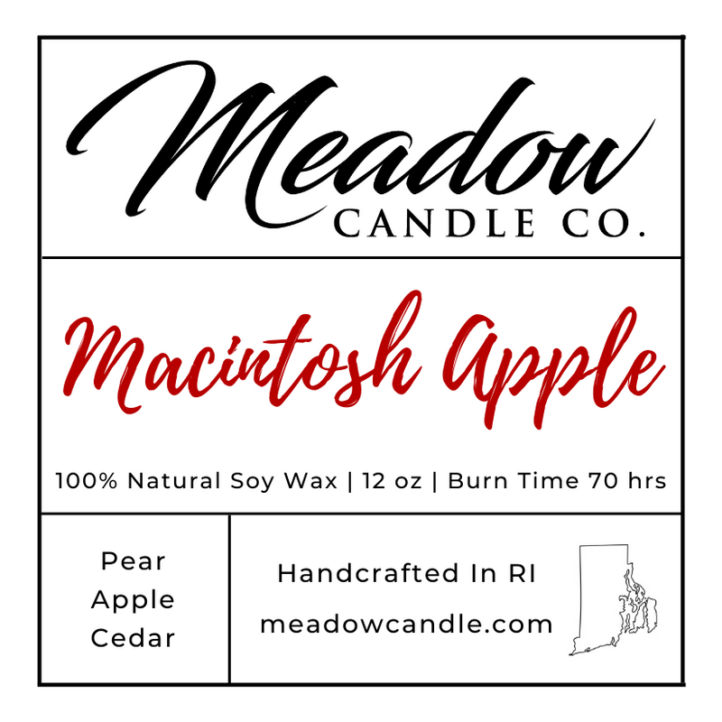 Macintosh Apple Soy Candle 12 oz