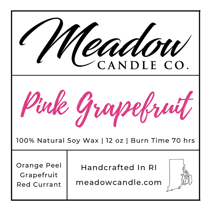 Pink Grapefruit Soy Candle 12 oz