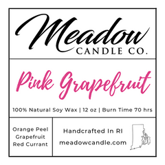 Pink Grapefruit Soy Candle 12 oz