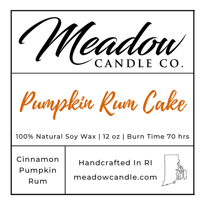Pumpkin Rum Cake Soy Candle 12 oz