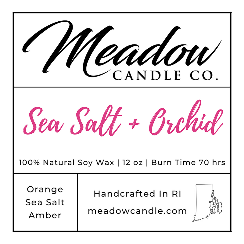 Sea Salt and Orchid Soy Candle 12 oz