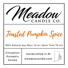 Toasted Pumpkin Spice Soy Candle 12 oz