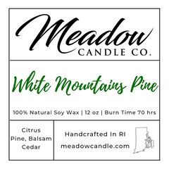 White Mountains Pine Soy Candle 12 oz