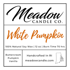 White Pumpkin Soy Candle 12 oz