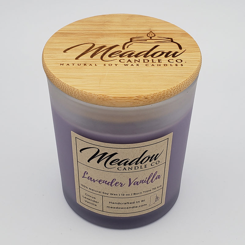 Lavender Vanilla Soy Candle 12 oz