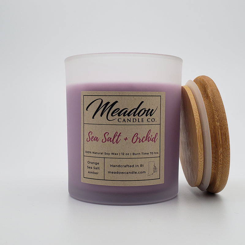 Sea Salt and Orchid Soy Candle 12 oz