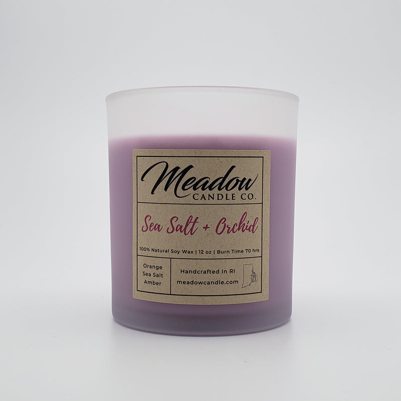 Sea Salt and Orchid Soy Candle 12 oz