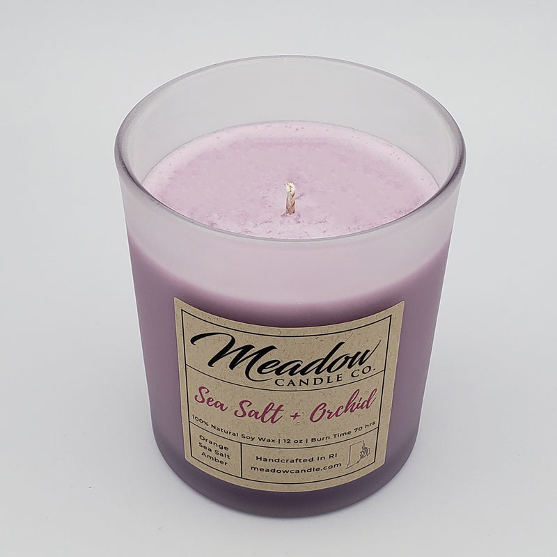 Sea Salt and Orchid Soy Candle 12 oz