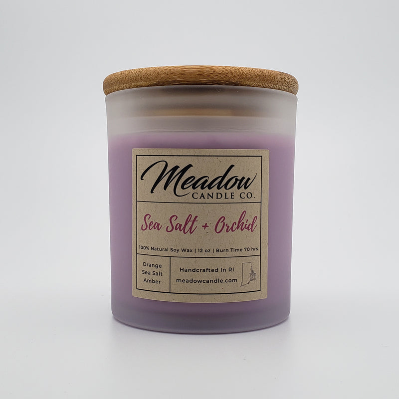 Sea Salt and Orchid Soy Candle 12 oz