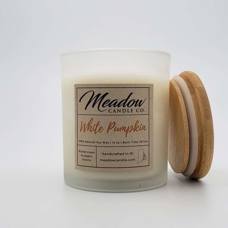 White Pumpkin Soy Candle 12 oz