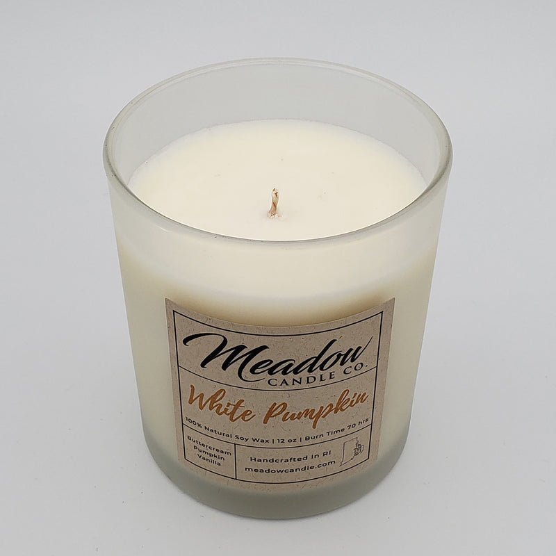 White Pumpkin Soy Candle 12 oz